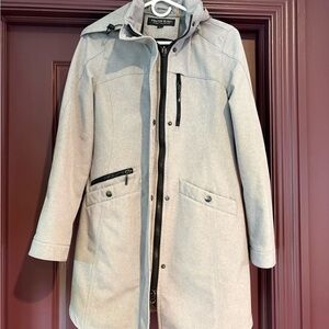Kristen Blake Gray Hooded Studio Jacket